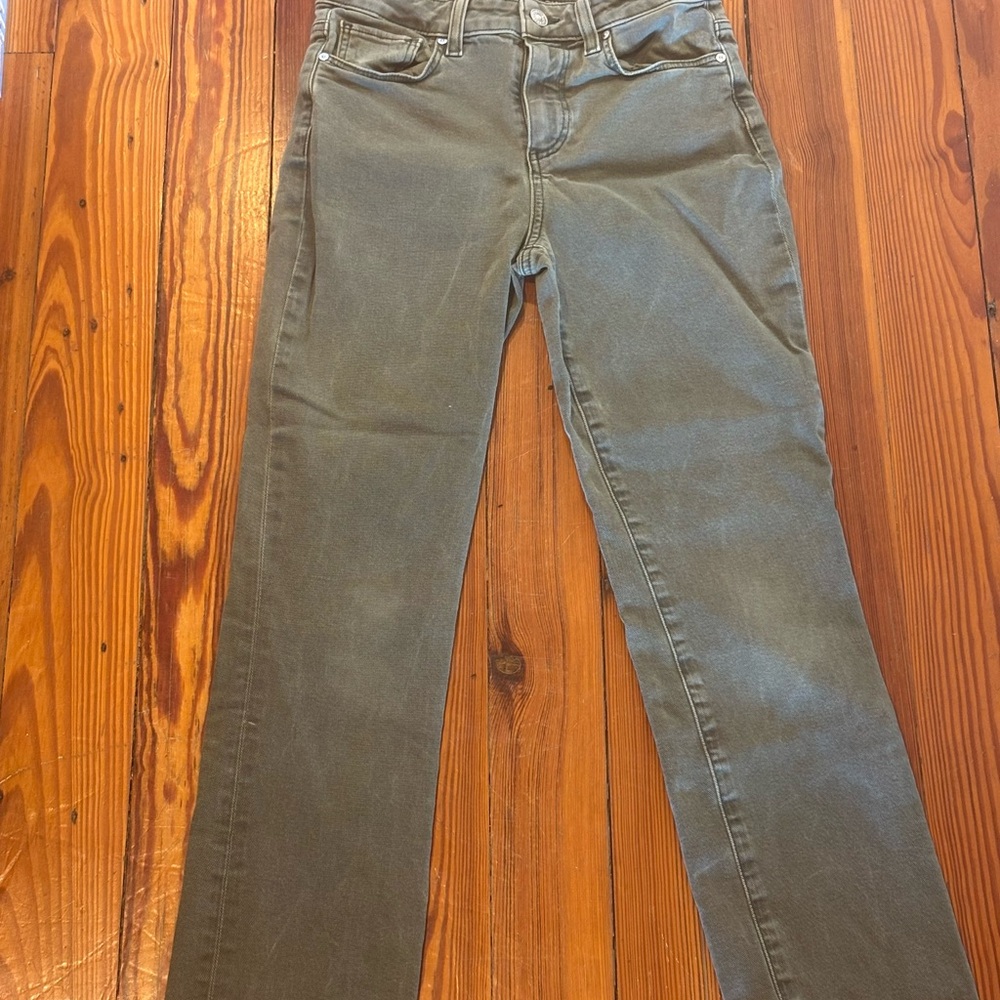 PAIGE Olive Green Jeans